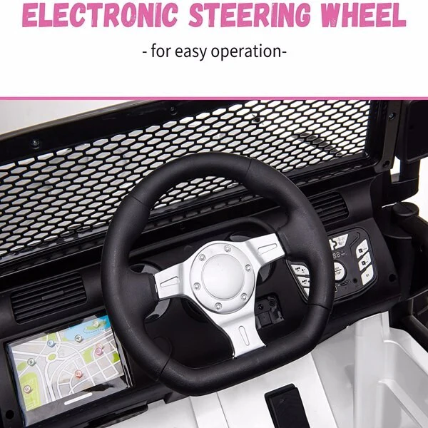 Large Battery-Powered Electric Ride-On Car for Kids with 2 Seats and Remote Control - Image 3