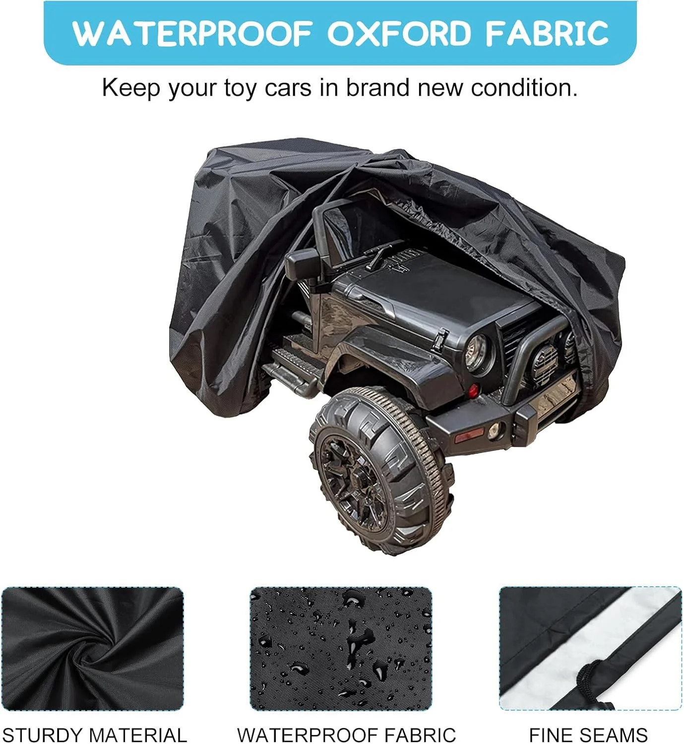 Large Outdoor Cover for Kids Electric Ride-On Truck Toy Car with Power Wheels - Image 6