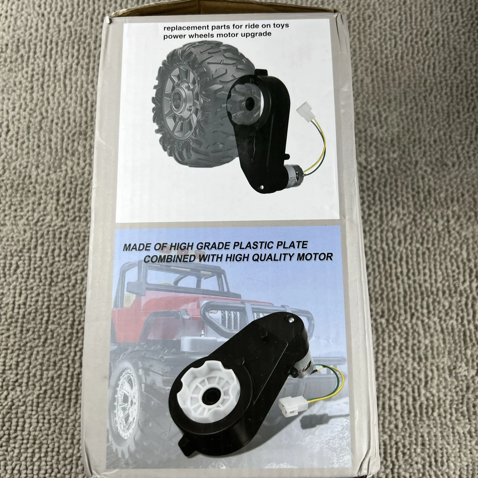 12V 40000RPM Electric Motor with Gearbox for Kids Ride-On Toy Cars - Image 6