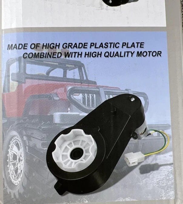 12V 40000RPM Electric Motor with Gearbox for Kids Ride-On Toy Car - Image 3