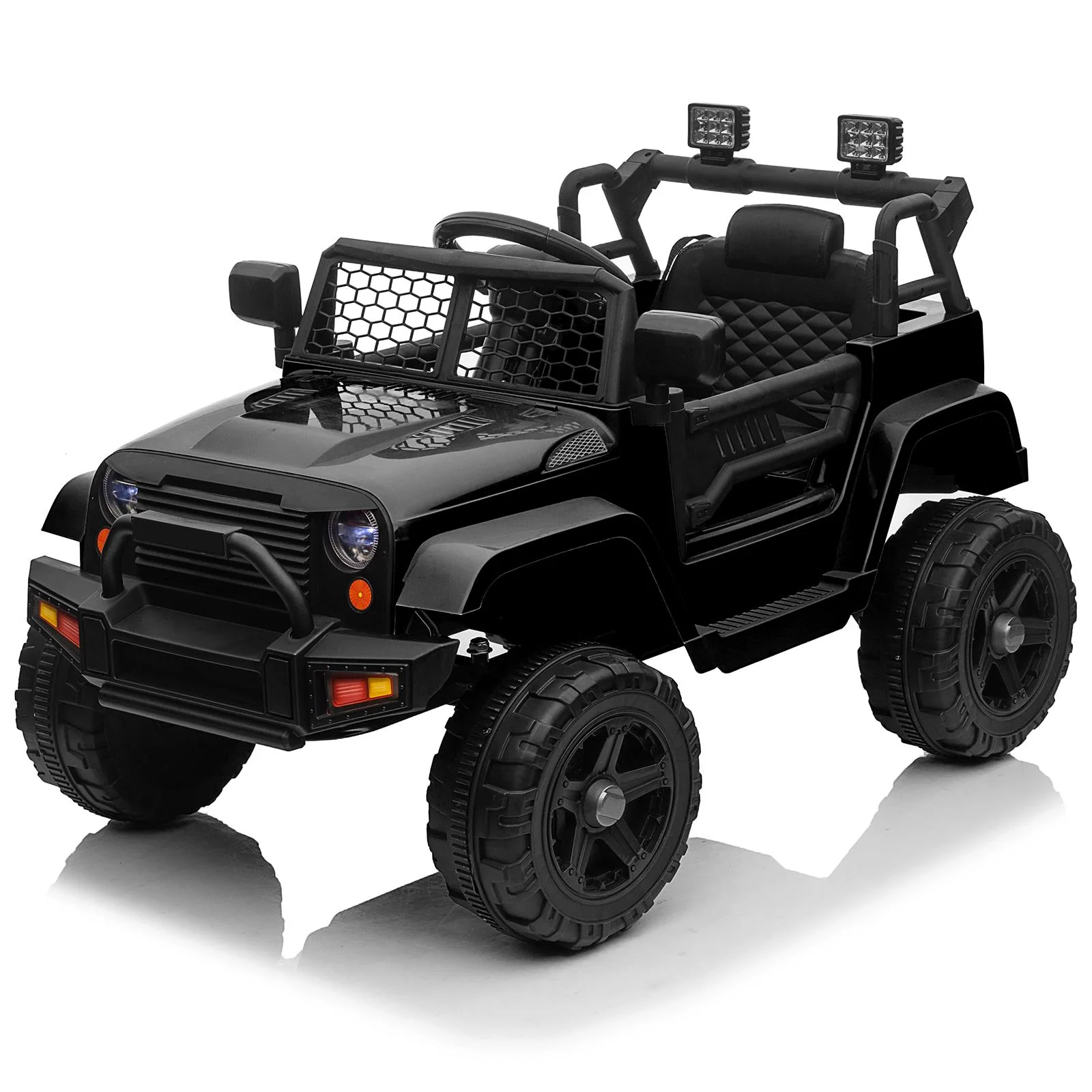 12V Battery-Powered Kids Ride-On Jeep Car with 3 Speeds and Remote Control