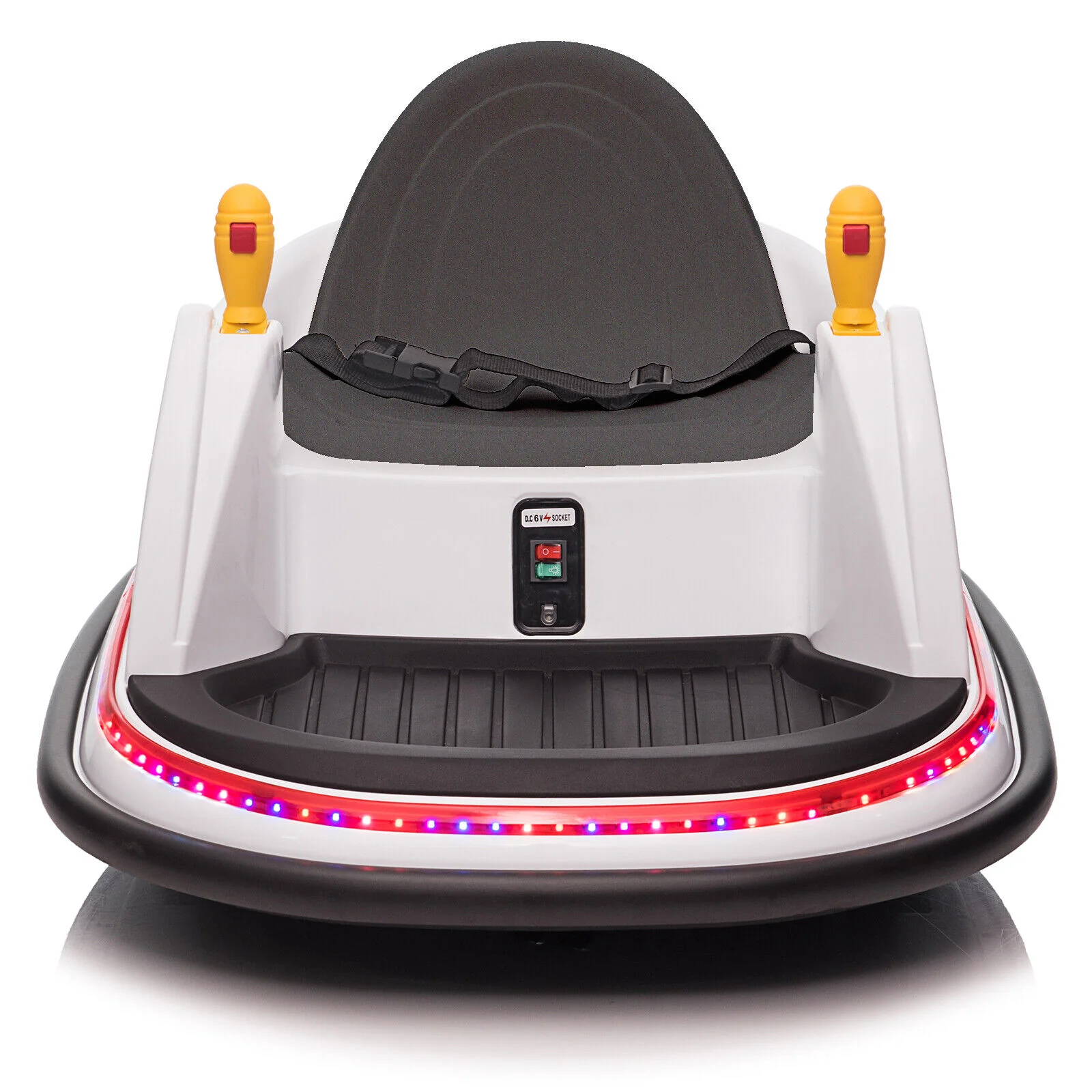 LEADZM 6V 7A.h Electric Bumper Car in White - Image 3