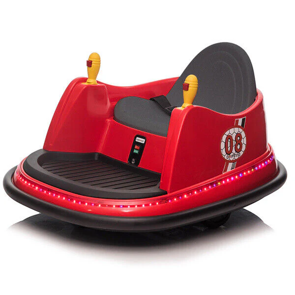 LEADZM 6V 7A.h Red Bumper Car - Electric Ride-On Toy for Kids - Image 3