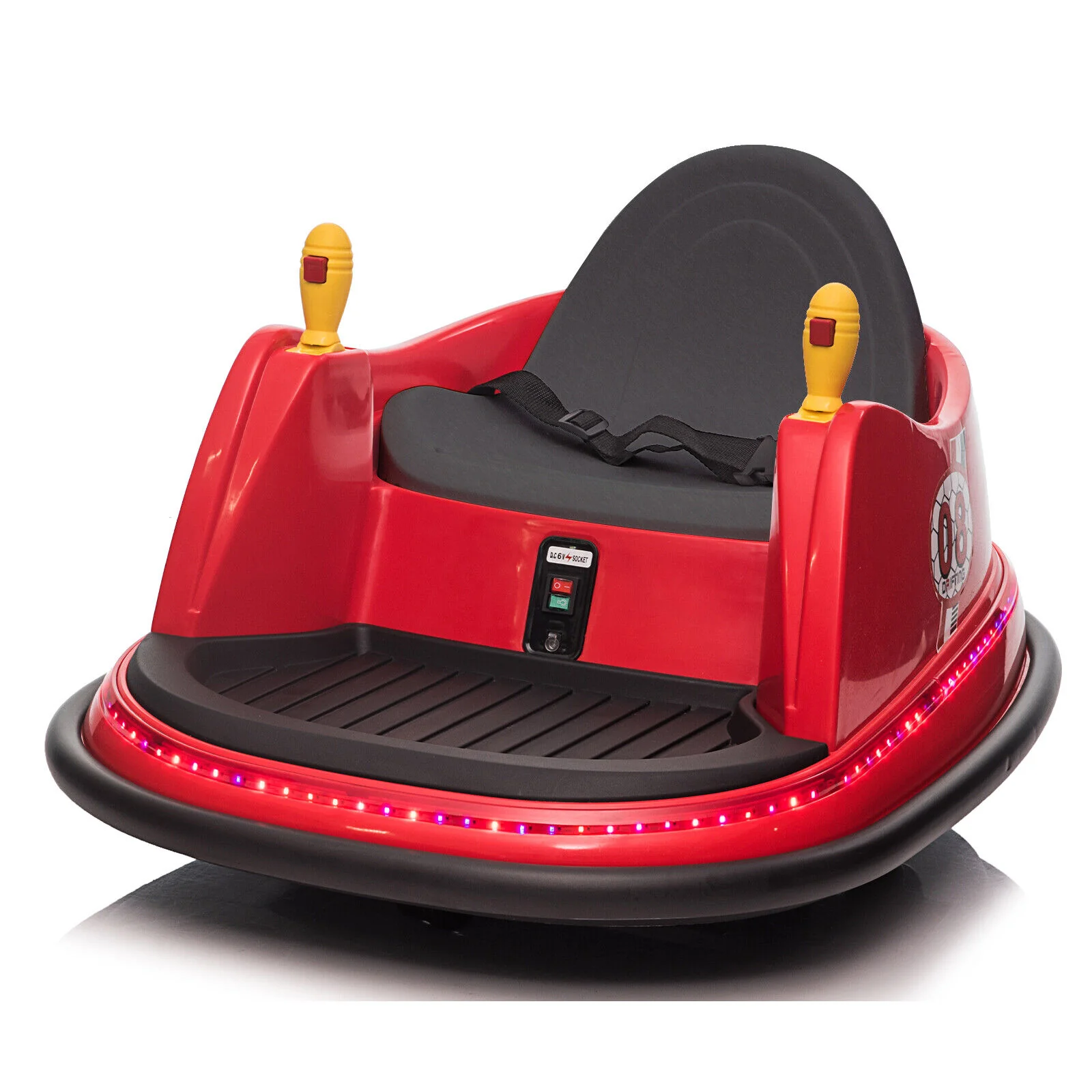 LEADZM 6V 7A.h Red Bumper Car - Exciting Ride for Kids! - Image 8