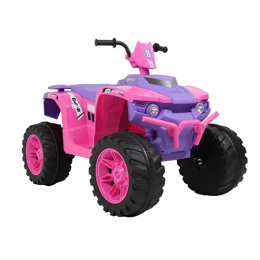 LEADZM Dual Drive All Terrain Kids Car with 2 Speed Modes - Pink/Purple - Image 5