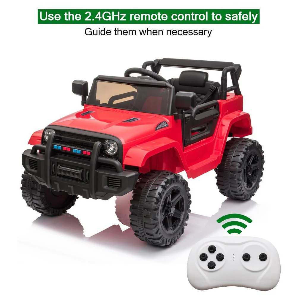 Kids Ride-On Jeep Toy Car with Music, Lights, 3 Speeds, Safety Features, and Remote Control - Image 20