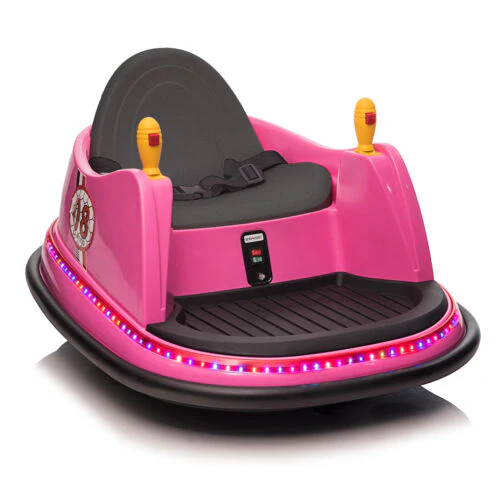 LEADZM Pink Bumper Car - 6V 7A.h Battery Powered