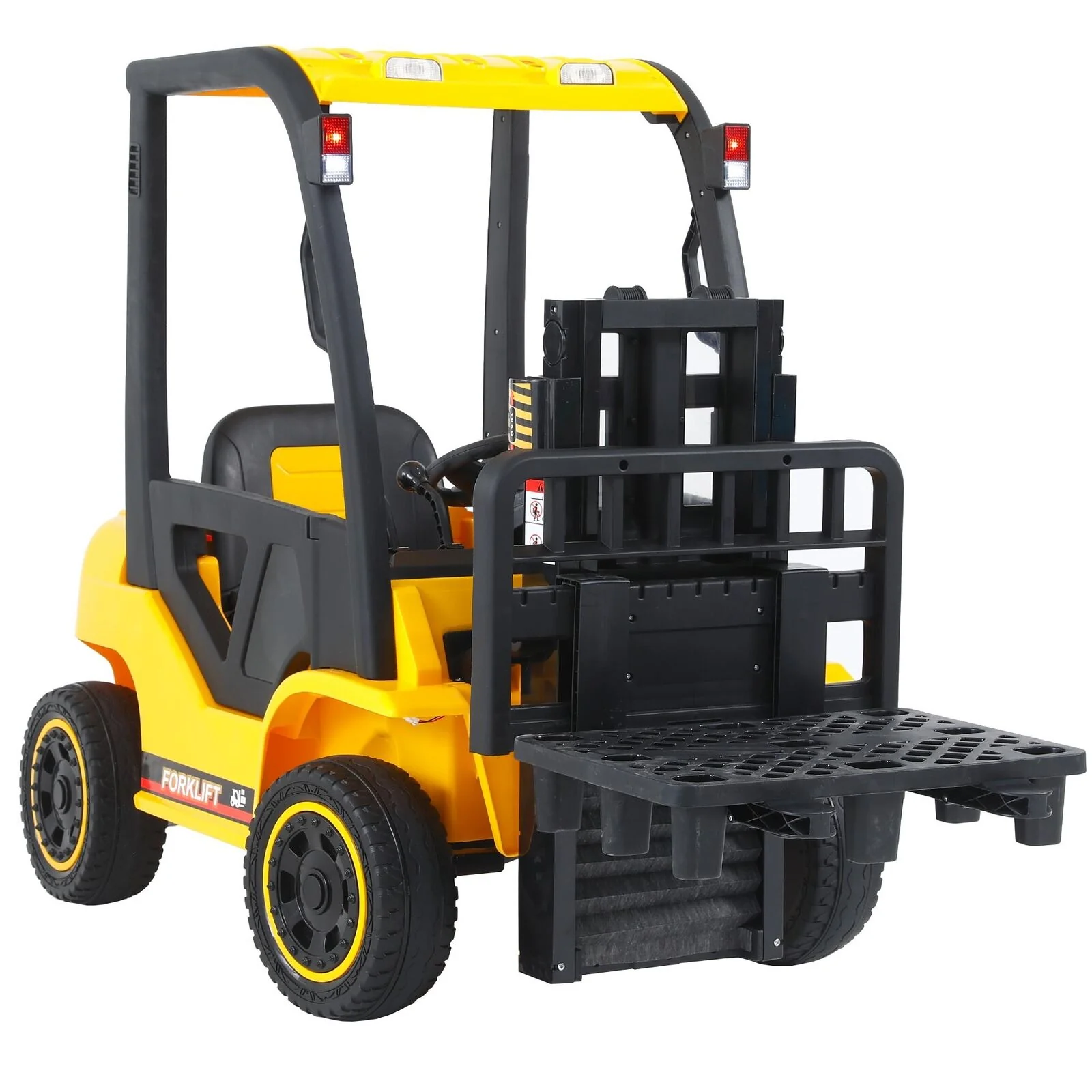 LED-Equipped Electric Forklift Toy with Battery-Powered Lifting Rod - Image 2