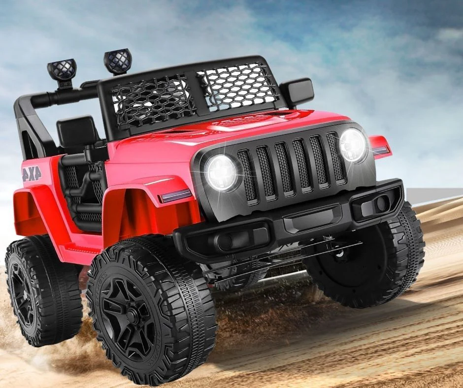 12V Electric Ride-On Truck for Kids with 2 Seats, LED Lights, MP3 Player, and Remote Control Wheels - Image 11