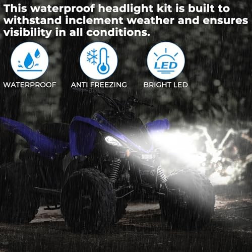 Left and Right Headlight Kit for 2016-2024 Yamaha Raptor 90 and 110 - Image 3