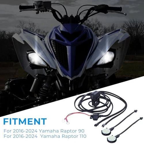Left and Right Headlight Kit for 2016-2024 Yamaha Raptor 90 and 110 - Image 5