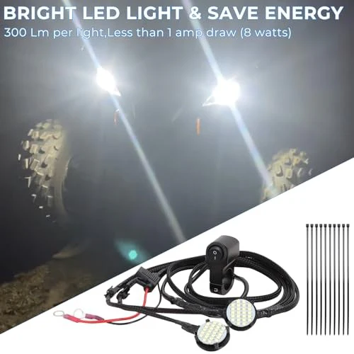 Left and Right Headlight Kit for 2016-2024 Yamaha Raptor 90 and 110 - Image 6