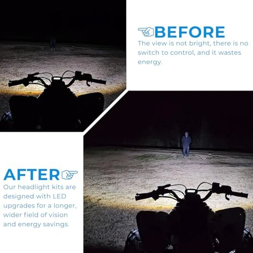 Left and Right Headlight Kit for 2016-2024 Yamaha Raptor 90 and 110 - Image 7