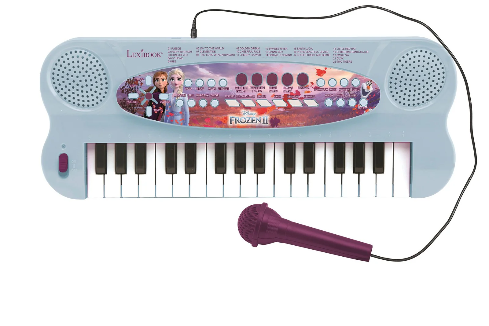 Frozen 2 Inspired Elsa, Anna, and Olaf 32-Key Keyboard with Microphone - Image 10