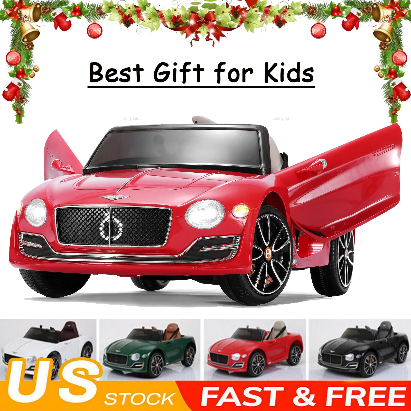 Licensed 12V Bentley Style Kids Electric Ride-On Car with 2.4G Remote Control - Image 10
