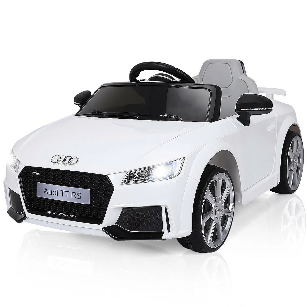 Licensed 12V Audi TT RS Electric Ride-On Car with Remote Control and MP3 Player for Kids - Image 3