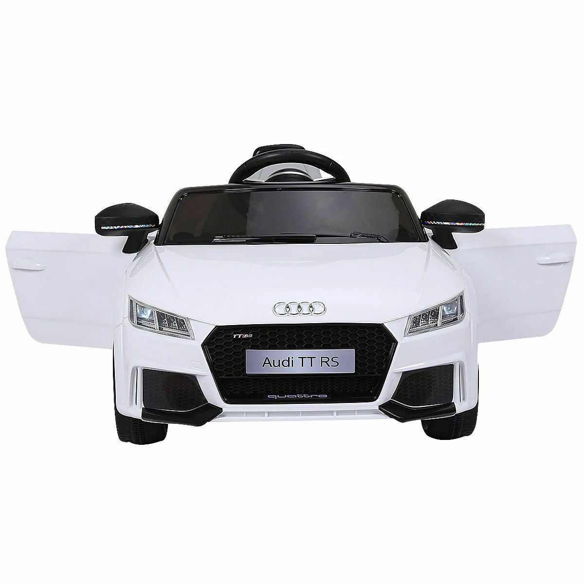 Licensed 12V Audi TT RS Remote Control Electric Ride-On Car for Kids with MP3 Player - White - Image 3