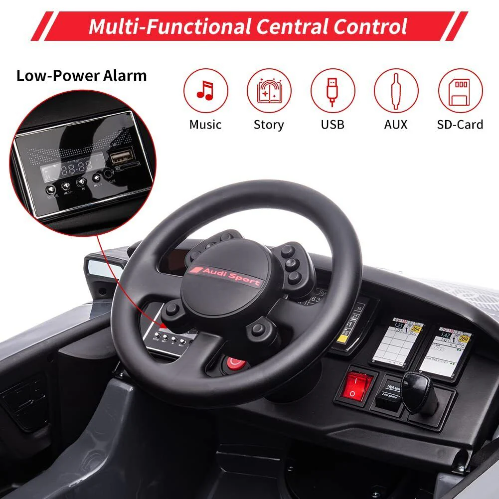 Licensed 12V Sporting Car for Kids with Remote Control and 2 Speed Options - Image 4