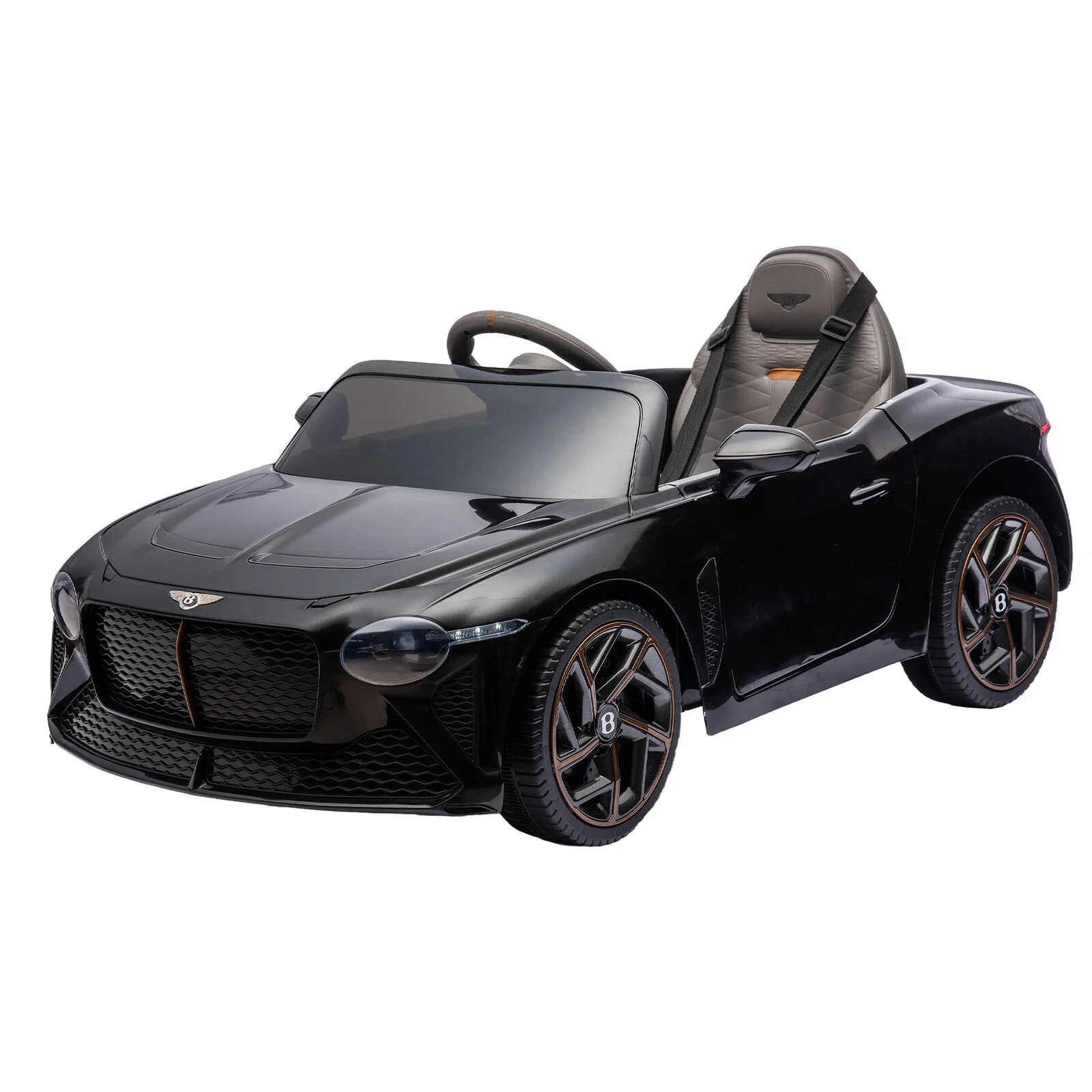 Licensed 2.4G Electric 12V 7A Kids Ride On Car with 3 Speeds - Bentley Black - Image 22