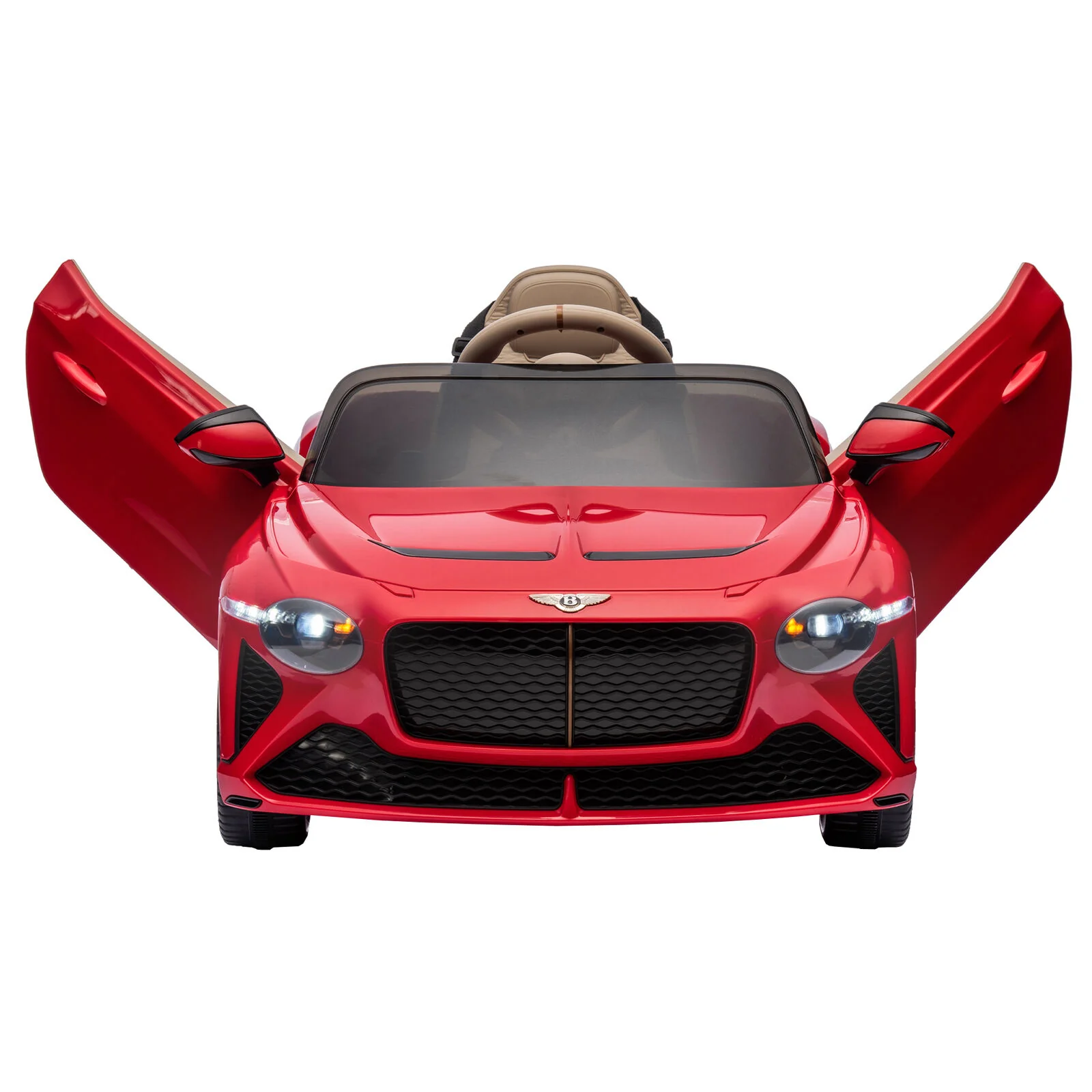 Licensed 2.4G Kids Ride On Car with 3 Speeds - Electric 12V Bentley Red - Image 6