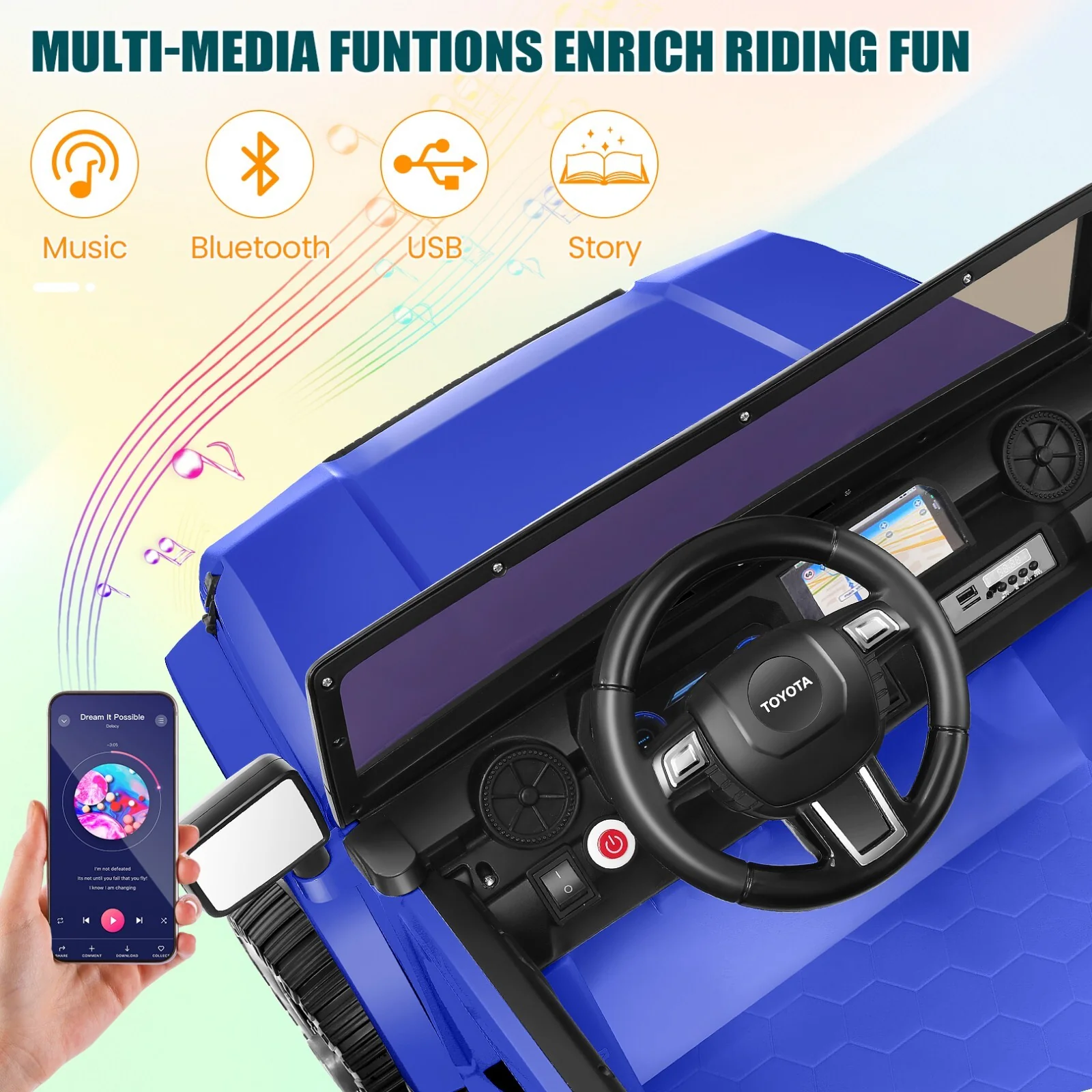 24V 2-Seater Electric Ride-On Car for Kids with Remote Control - Image 4