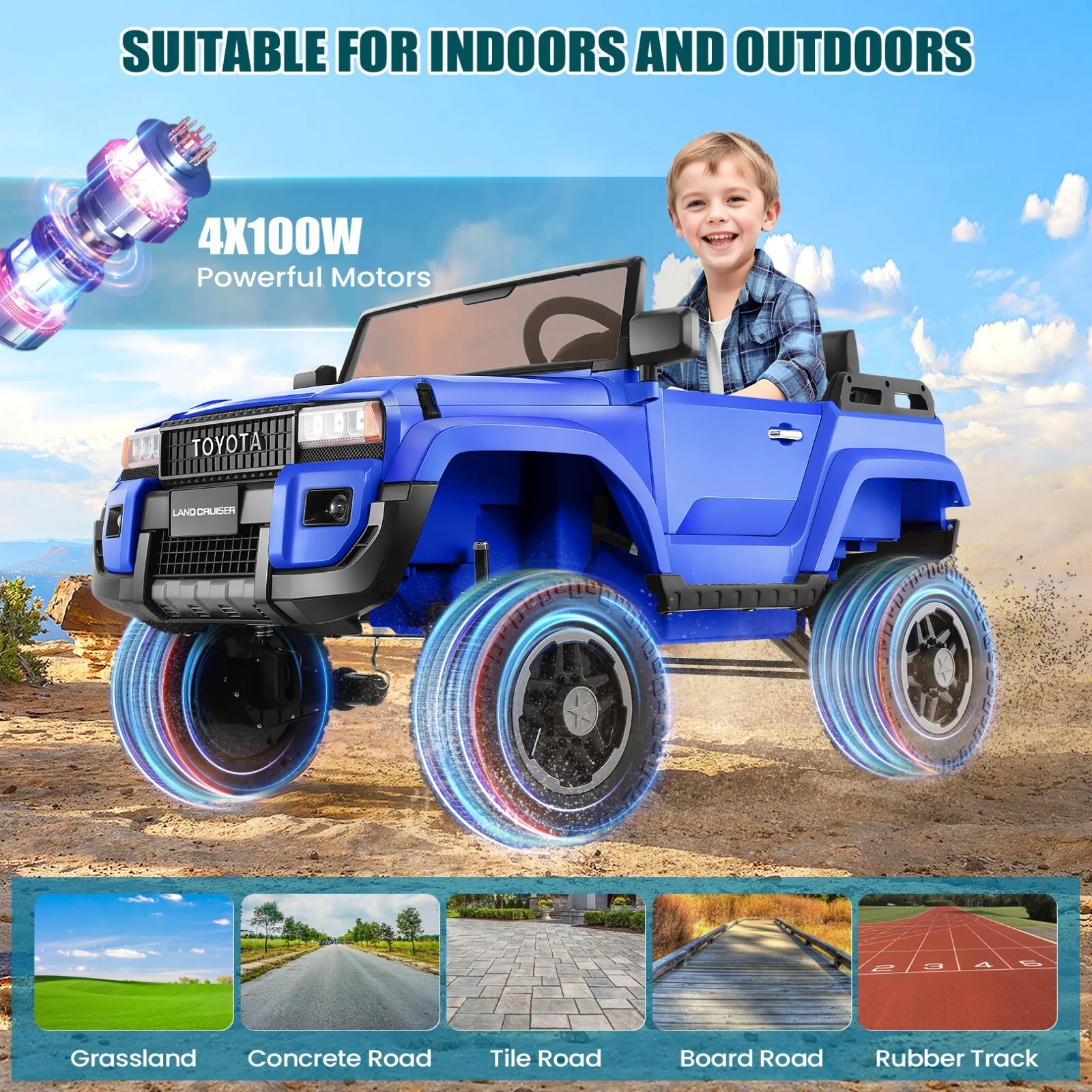 24V 2-Seater Electric Ride-On Car for Kids with Remote Control - Image 6