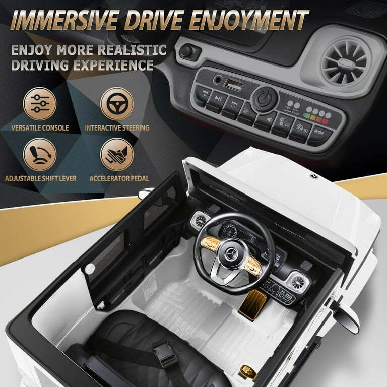 Licensed 4WD Mercedes-Benz Ride On Car for Kids with Remote Control and LED Lights - Image 38