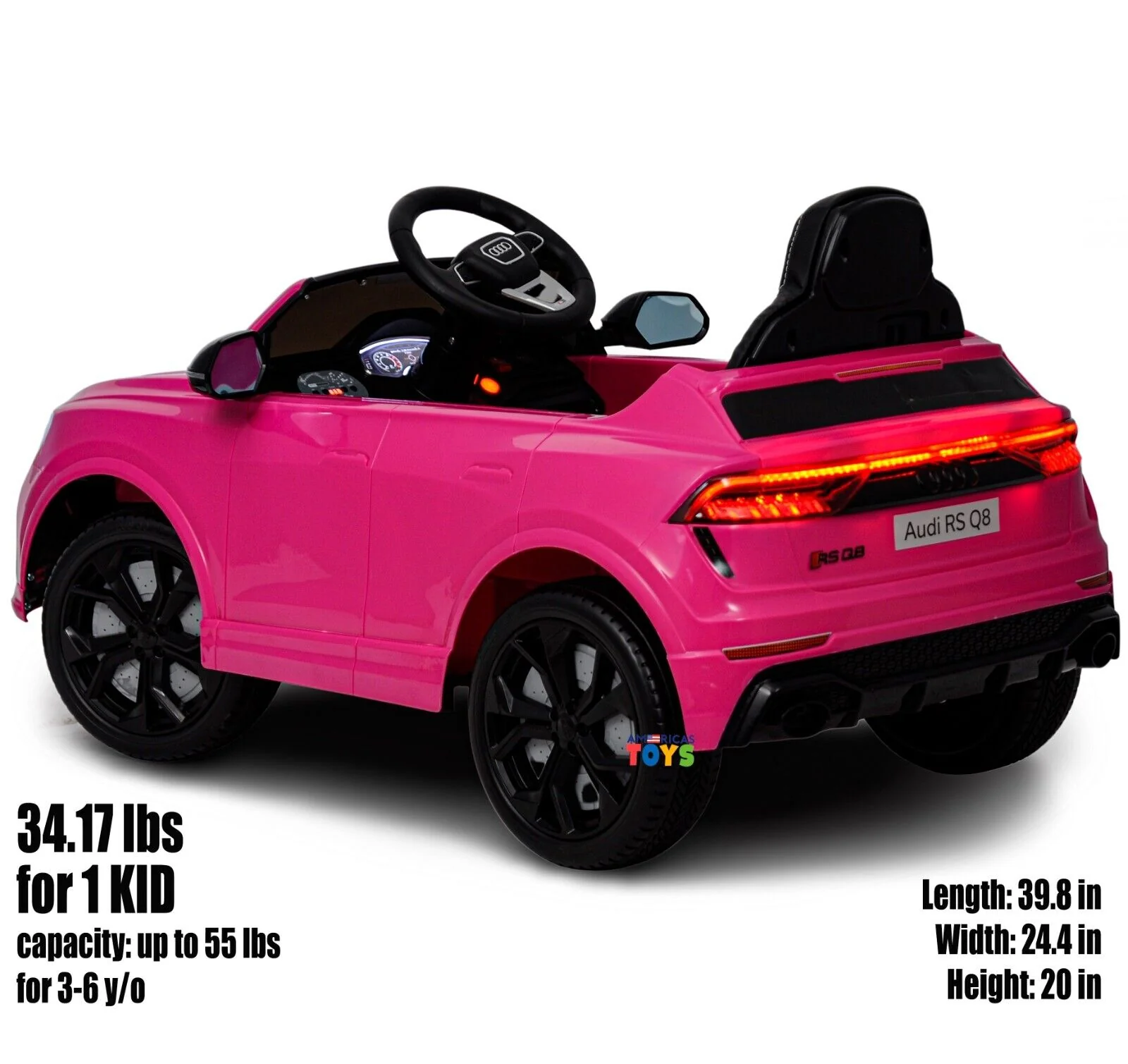 Licensed Audi 12V Electric Ride-On Car for Kids with Remote Control and MP3 Player - Available in Multiple Colors - Image 39
