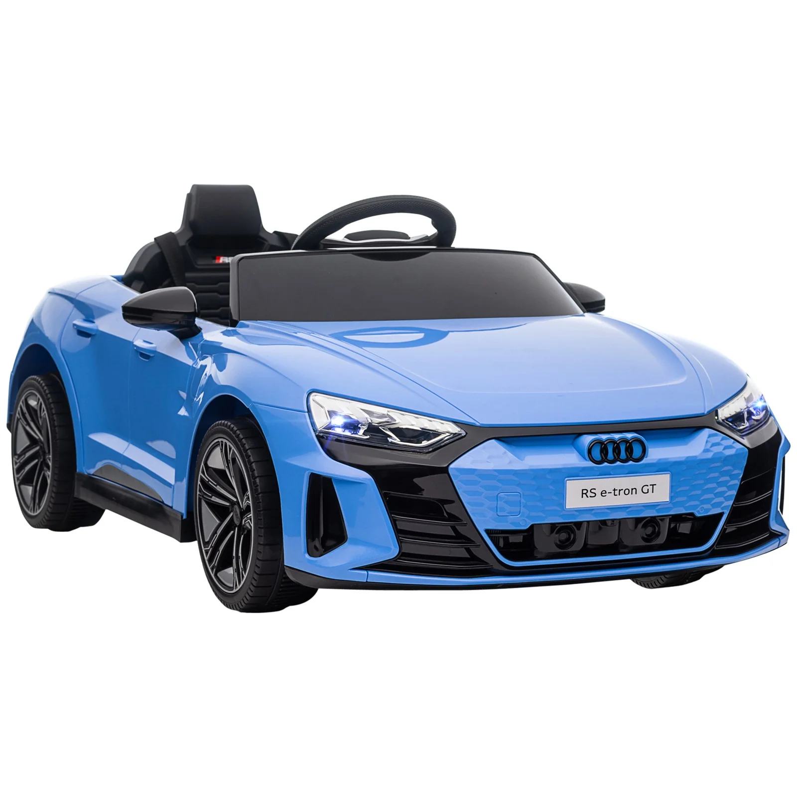 Licensed Audi 12V Electric Ride-On Car with Remote Control and Horn - Blue - Image 12