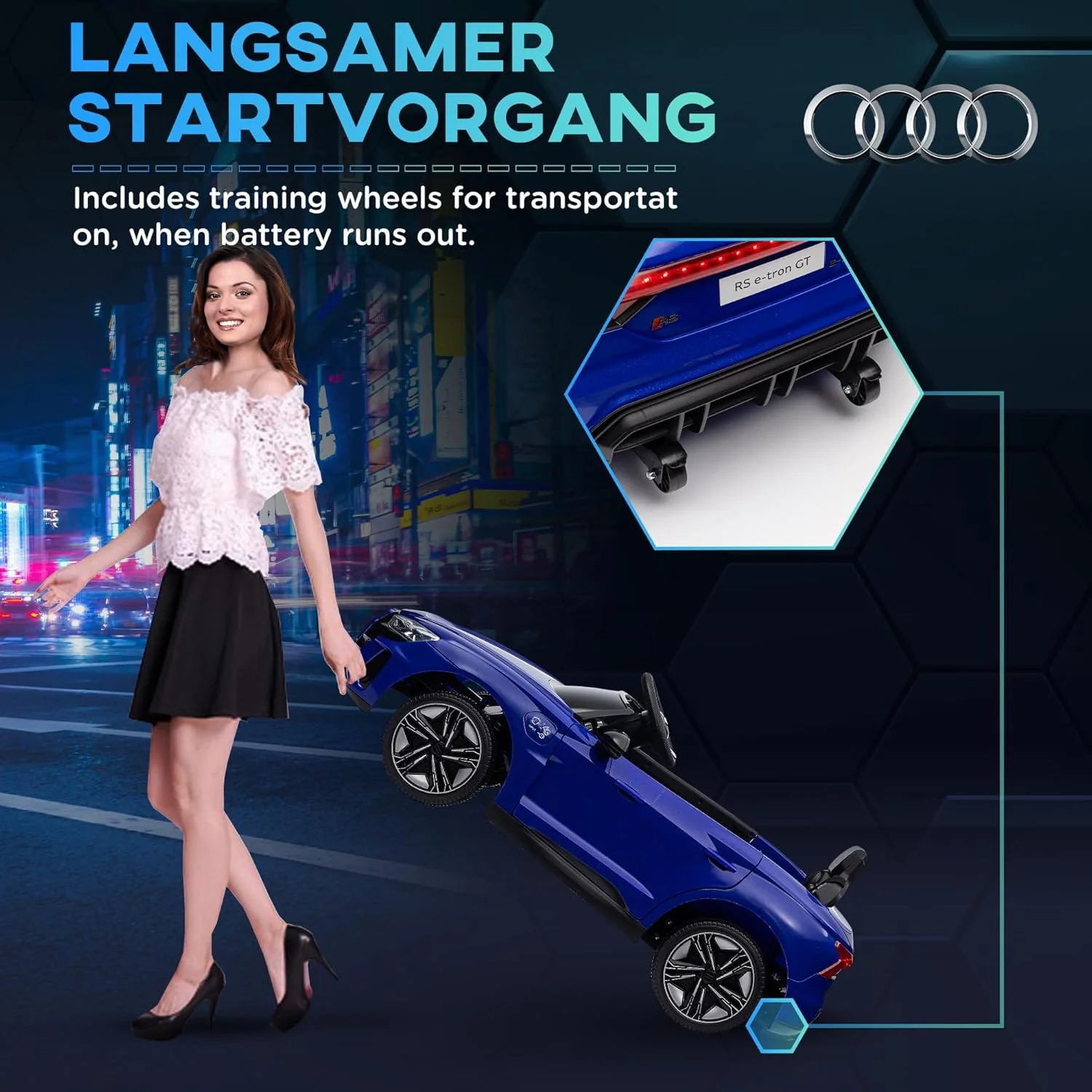 Audi RS E-Tron GT 12V Electric Ride-On Car for Kids - Image 5