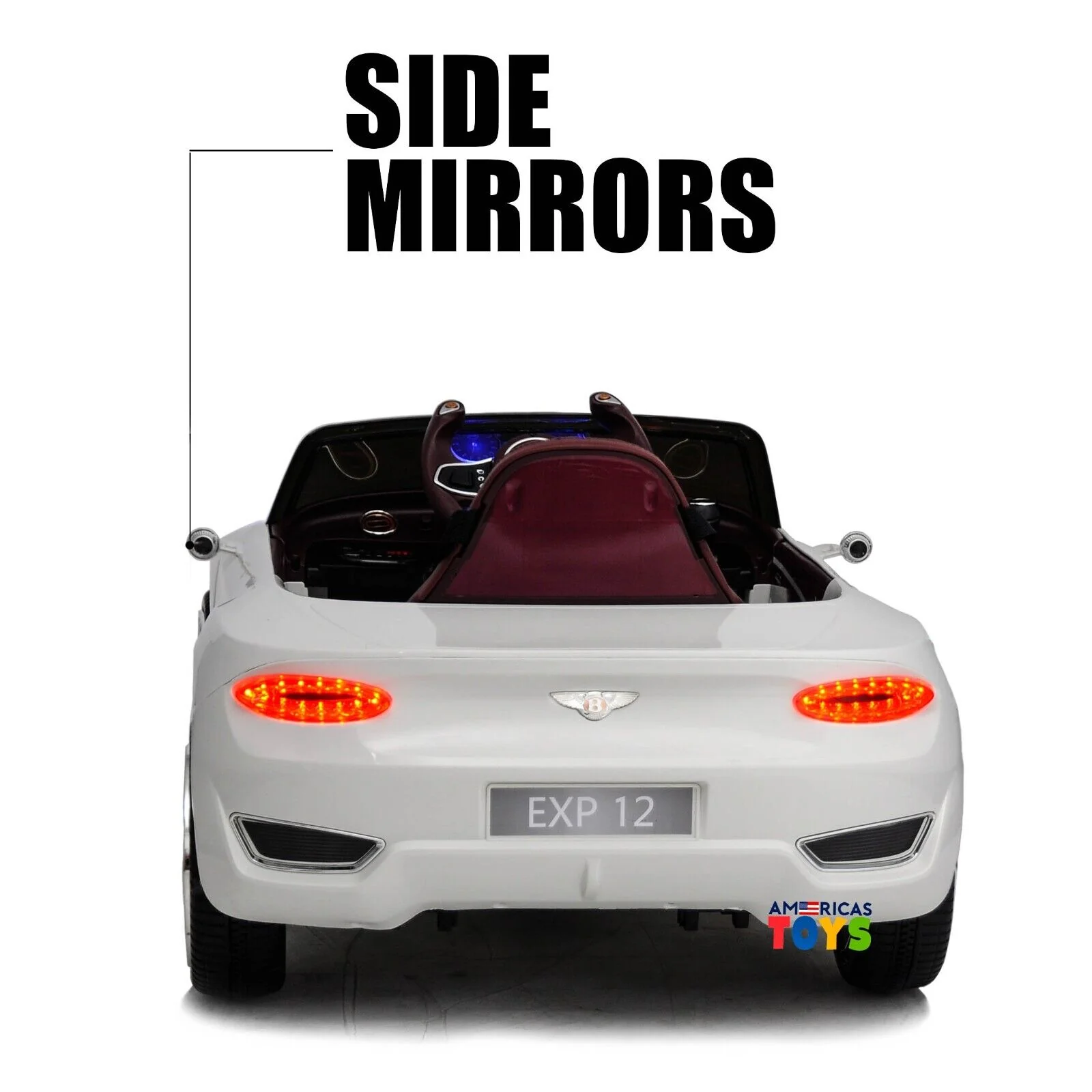 Licensed Bentley 12V Ride On Car with Radio, Remote Control, MP3 Player - Available in Multiple Colors for Kids - Image 29
