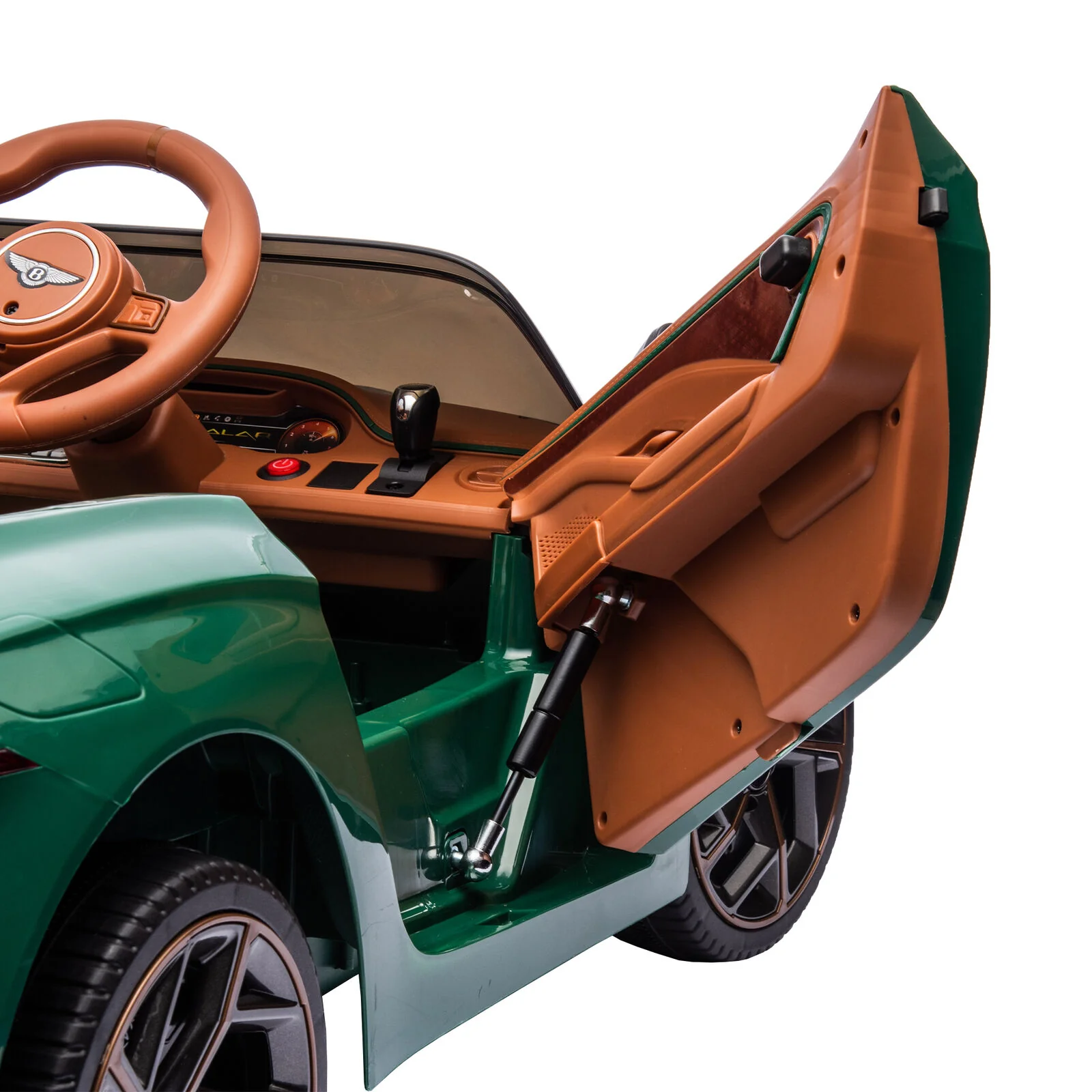 Licensed Bentley 2.4G Kids Ride On Car with Remote Control, 3 Speeds, and 12V Battery - Green - Image 5
