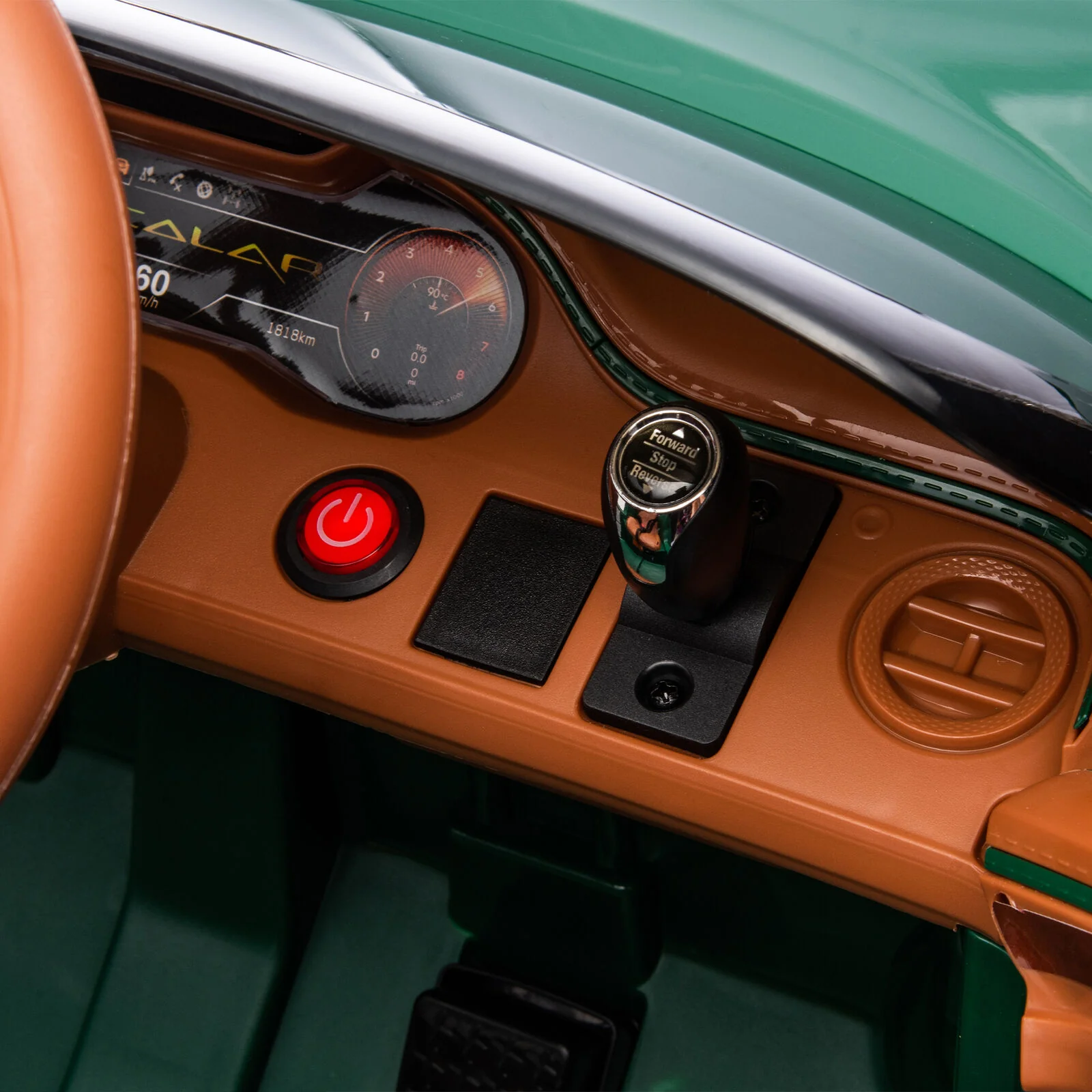 Licensed Bentley 2.4G Kids Ride On Car with Remote Control, 3 Speeds, and 12V Battery - Green - Image 9