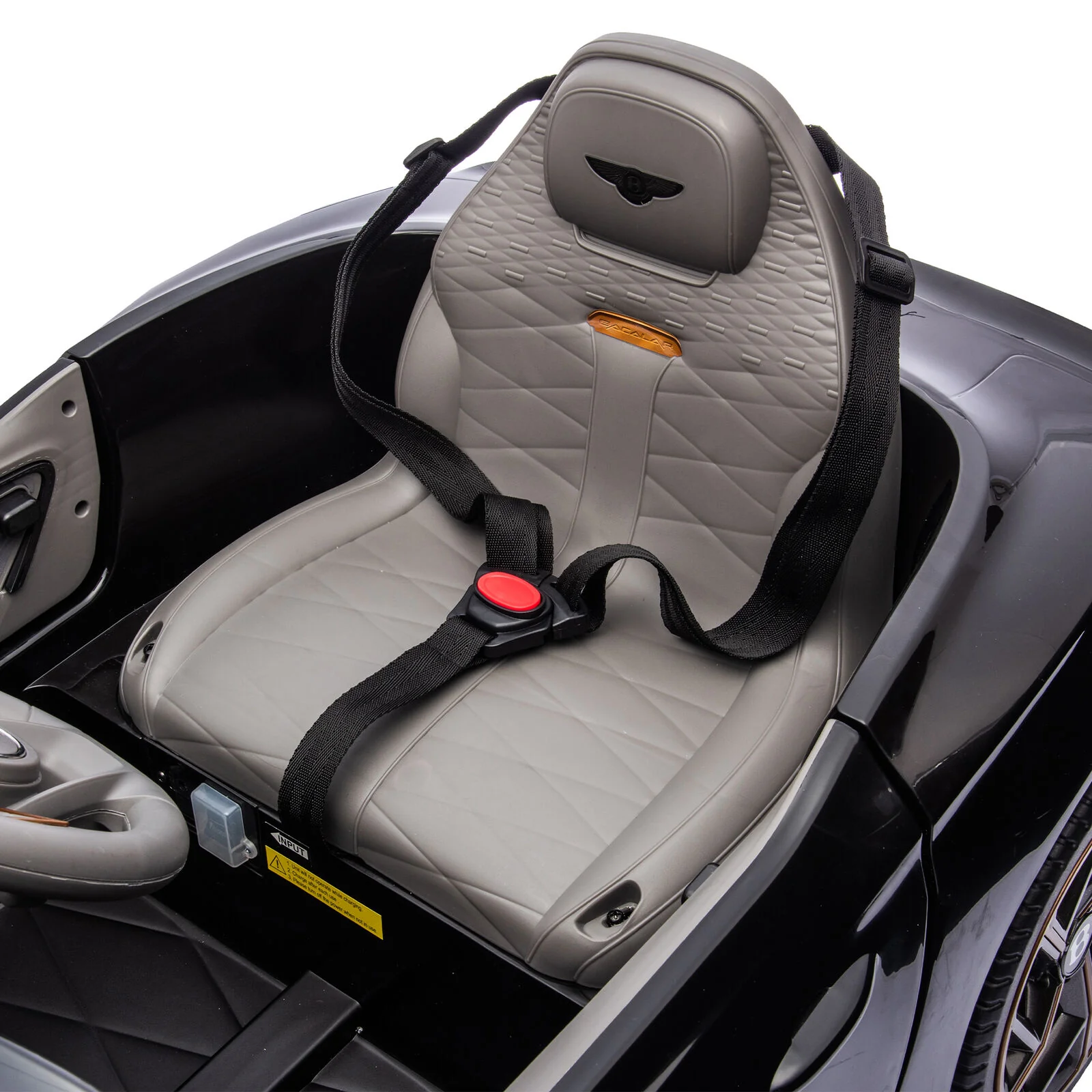 Licensed Bentley 2.4G RC Kids Ride On Car with 3 Speeds - Electric 12V 7A in Sleek Black - Image 12