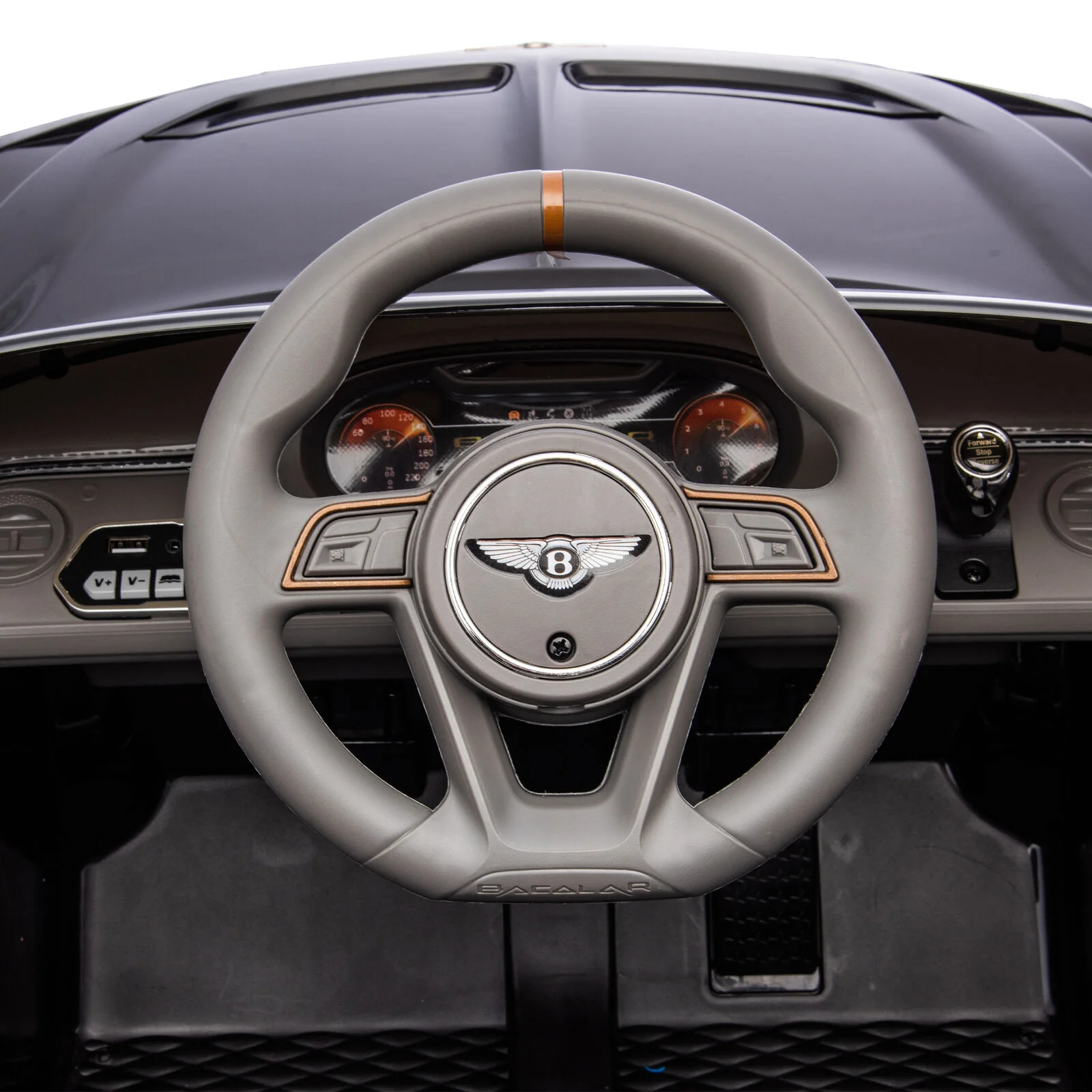 Licensed Bentley 2.4G RC Kids Ride On Car with 3 Speeds - Electric 12V 7A in Sleek Black - Image 9