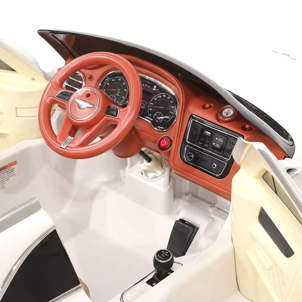 LICENSED BENTLEY BENTAYGA 12V CHILD'S RIDE-ON TOY SUV WITH EVA RUBBER WHEELS, TWIN MOTORS, AND REMOTE CONTROL ACCESS. - Image 10