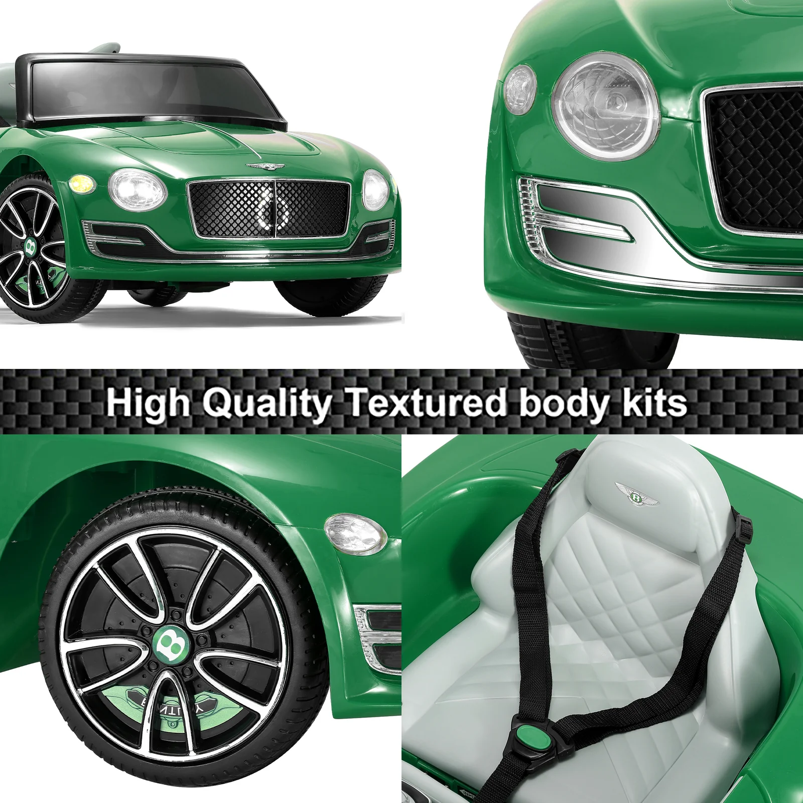 12V Kids Electric Ride-On Car with Remote Control and Licensed Bentley Design - Image 29