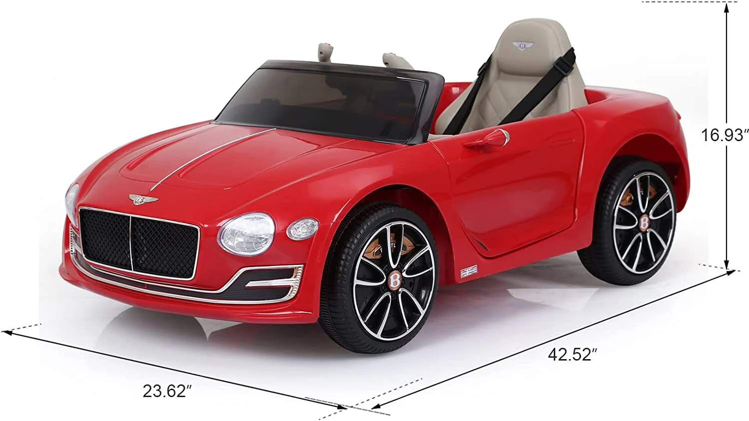 Licensed Bentley Style 12V Electric Kids Ride-On Car with Remote Control - Image 3