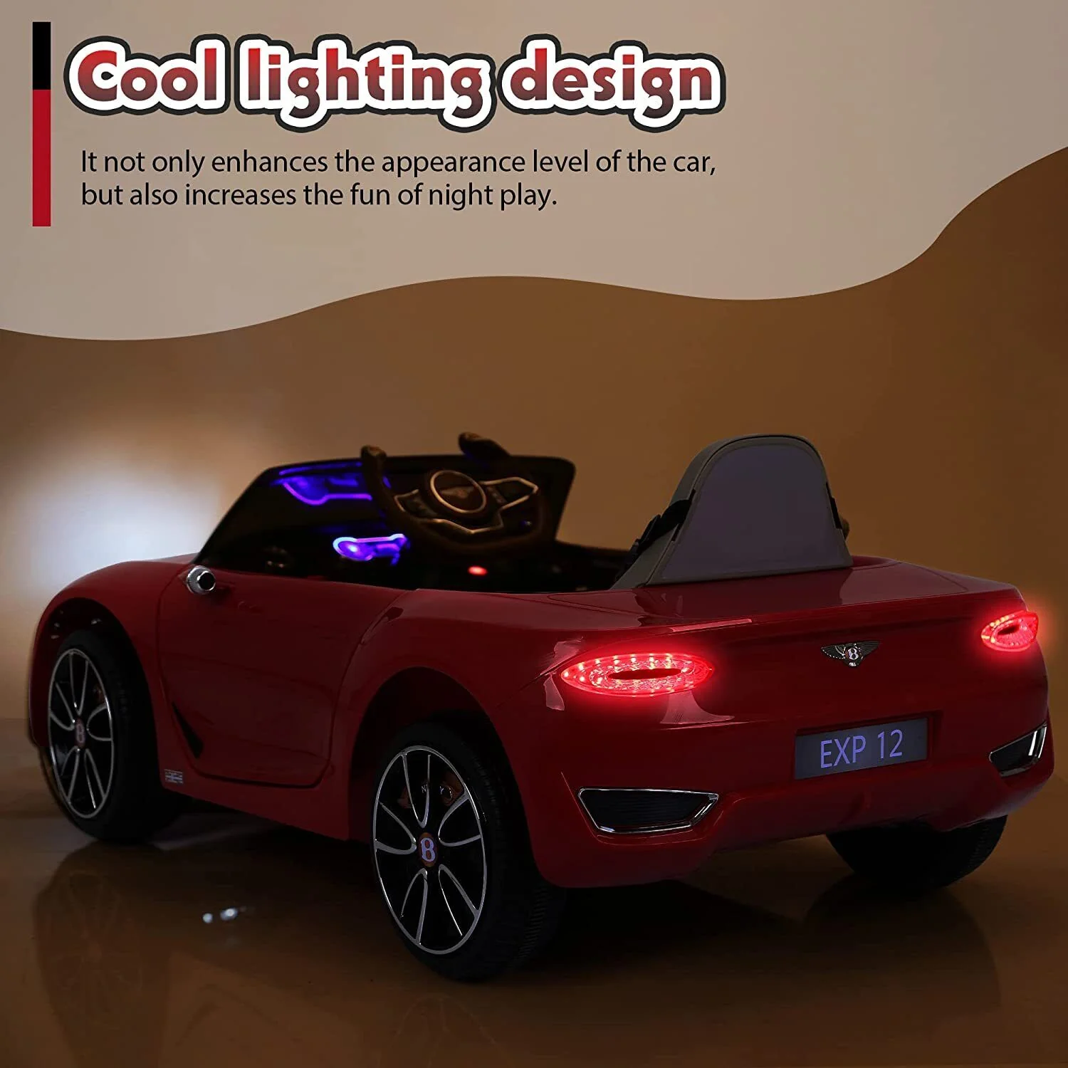 Licensed Bentley Style 12V Electric Ride On Car for Kids with Remote Control - Perfect Gift! - Image 20