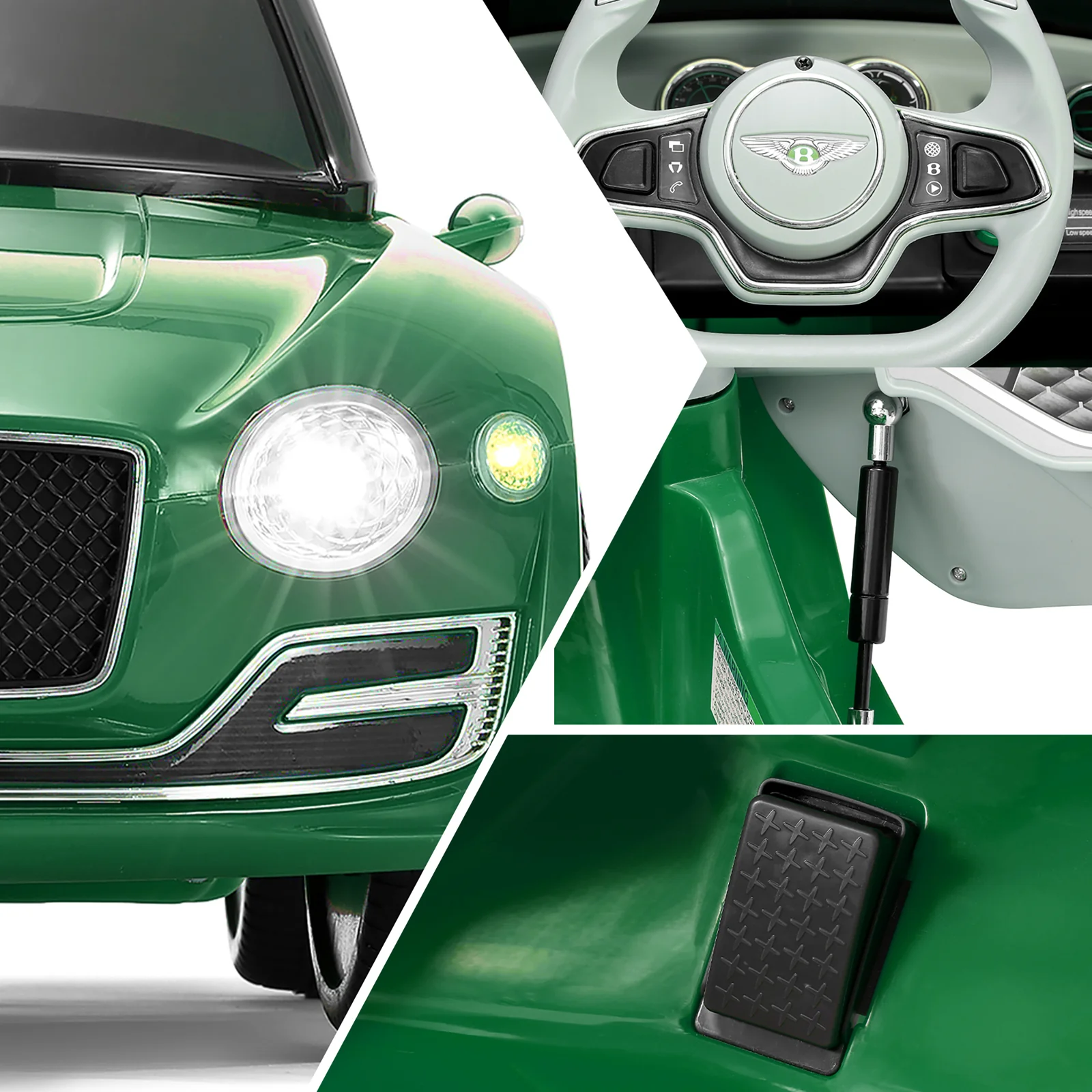Licensed Bentley Style 12V Kids Electric Ride-On Car with Remote Control - Image 6