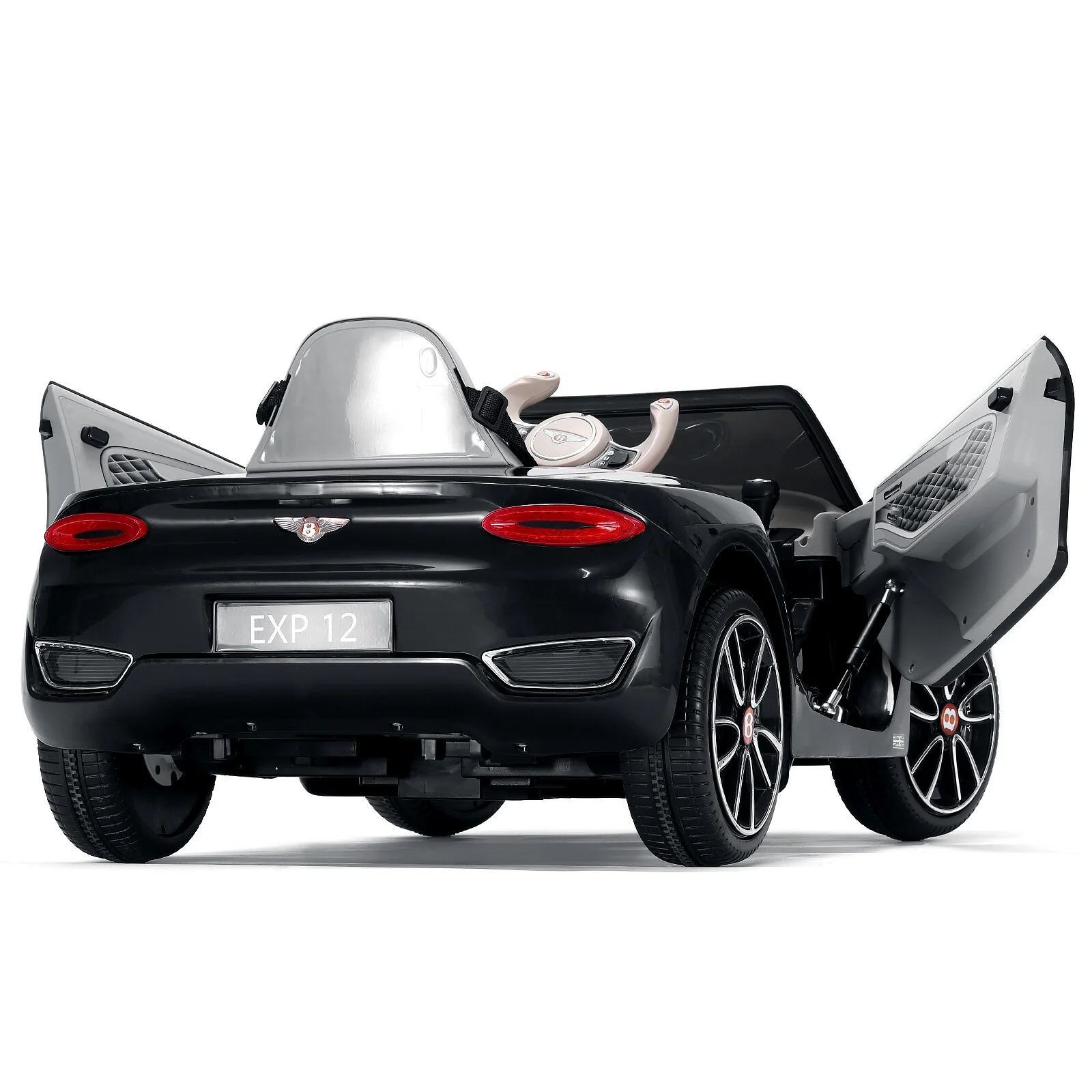 12V Electric Kids Ride-On Car with LED Lights Bentley Style Design - Image 4