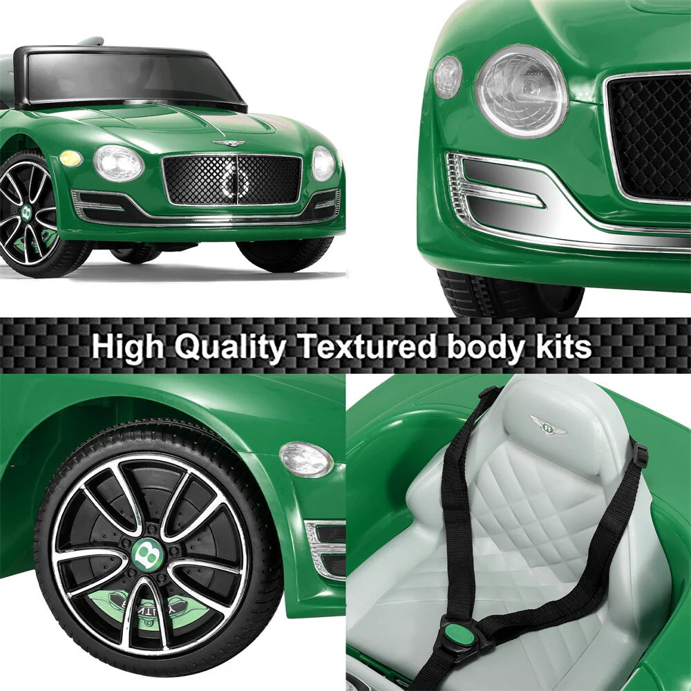 12V Electric Kids Ride-On Car with LED Lights Bentley Style Design - Image 9