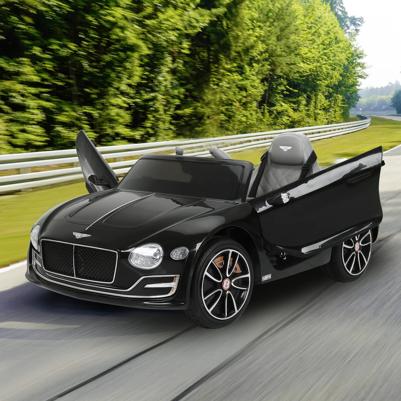Licensed Bentley Style 12V Electric Kids Ride-On Car with LED Lights and Remote Control - Image 14