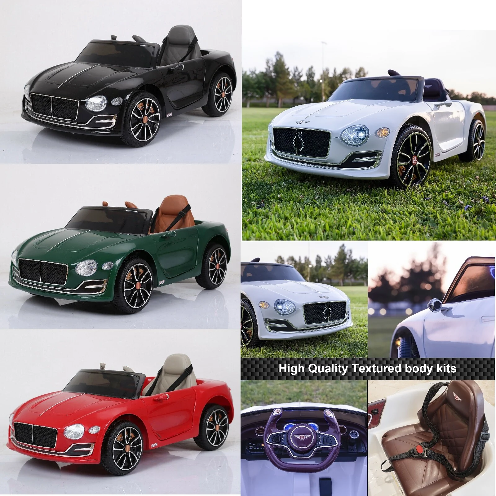 Licensed Bentley-Style Kids Electric Ride-On Car with Remote Control Toy Gift - Image 5