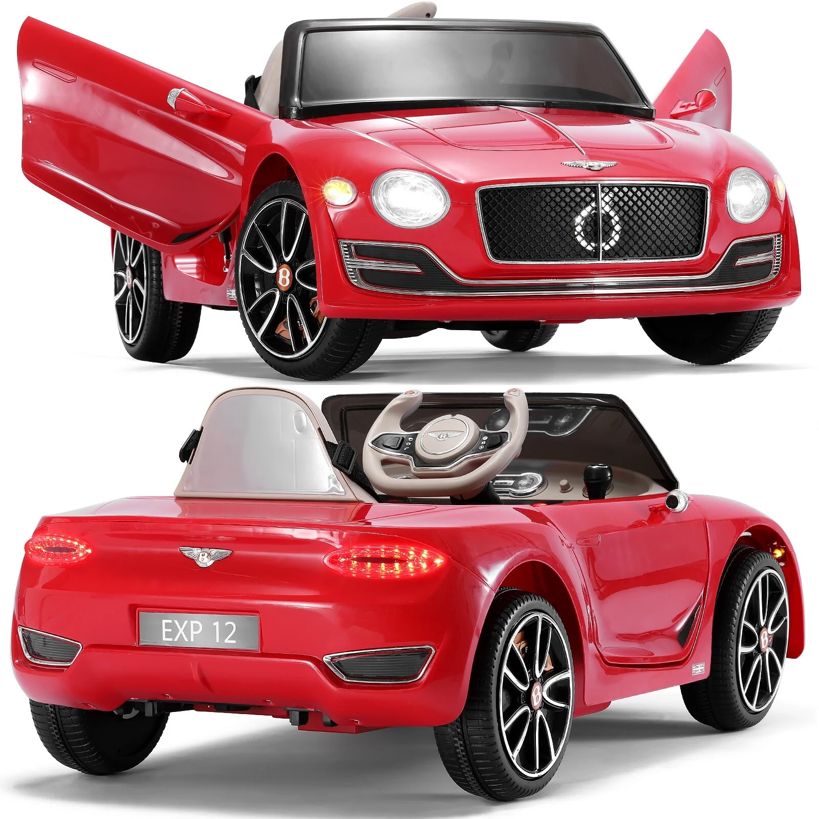 Licensed Bentley Style Kids Electric Ride-On Car Toy 12V with 2.4G Remote Control - Image 10