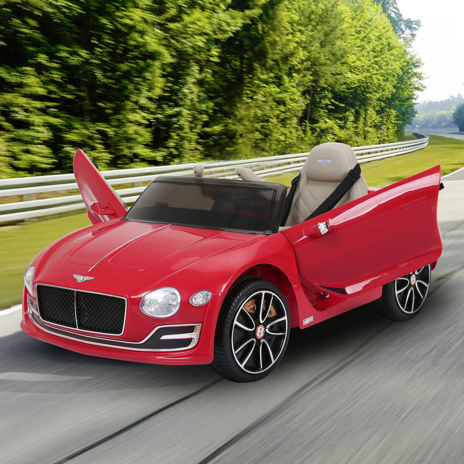 Licensed Bentley-Style Kids Electric Ride-On Car Toy 12V with 2.4G Remote Control - Image 7