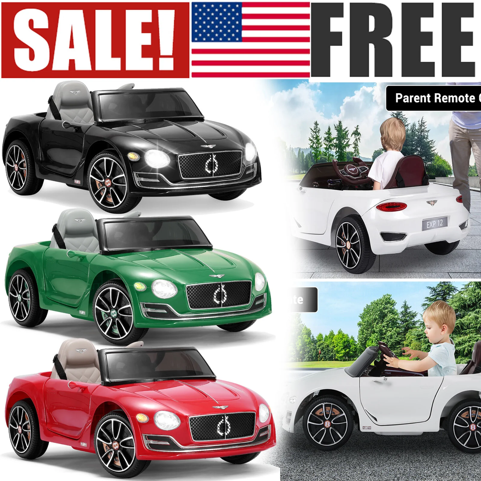 Licensed Bentley-Style Kids 12V Electric Ride-On Car with 2.4G Remote Control - Image 13
