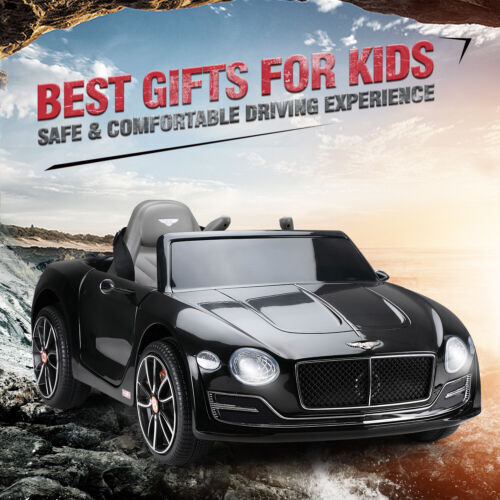 Licensed Bentley Style Kids Electric Ride-On Car Toy with LED and Remote Control in Black - Image 12