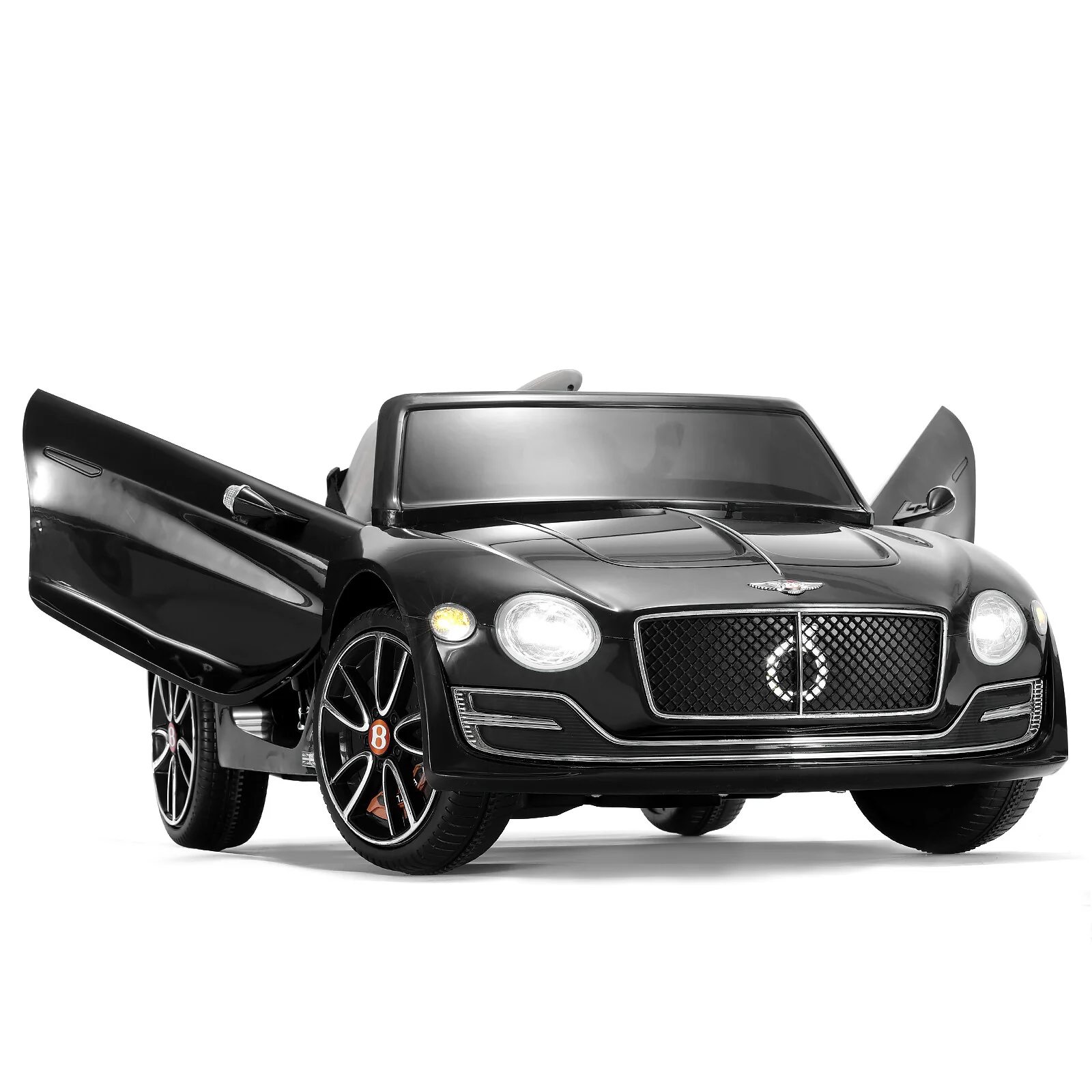 Licensed Bentley Style Kids Electric Ride-On Car Toy with LED and Remote Control in Black - Image 7