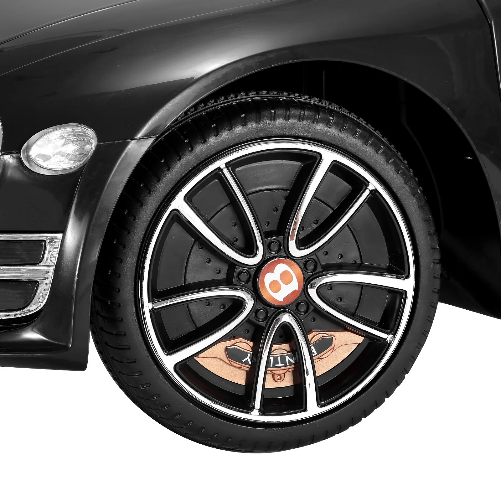 Licensed Bentley Style Kids Electric Ride-On Car Toy with LED and Remote Control in Black - Image 9